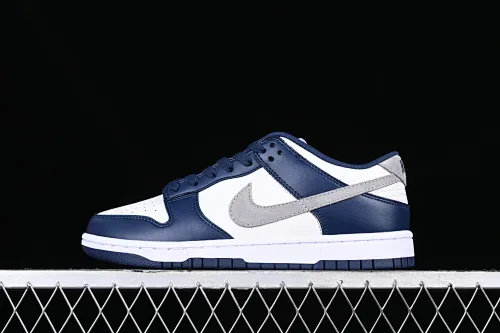 All categories Nk SB Dunk series Nk SB Dunk Low low-top sneakers Nk Dunk Low "Midnight Navy" blue and white SB low-top sports and leisure sneakers FD9749-400